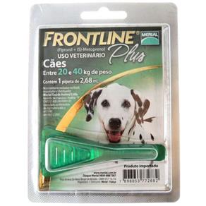 Antipulgas e Carrapatos - Frontline Plus para Cães de 20 a 40 Kg