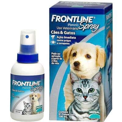 Antipulgas e Carrapatos Frontline Spray 100 ML para Cães e Gatos - Merial