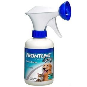 Antipulgas e Carrapatos Frontline Spray para Cães e Gatos - 250 Ml