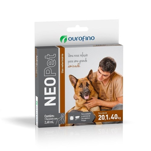 Antipulgas e Carrapatos Neopet Ourofino - Cães de 20,1 a 40Kg