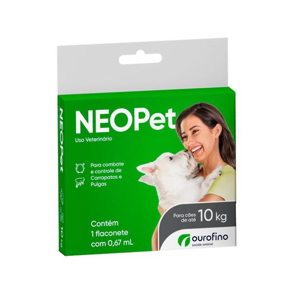 Antipulgas e Carrapatos Neopet Ourofino para Cães Até 10kg - 1 Unidade - Ourofino / Neopet