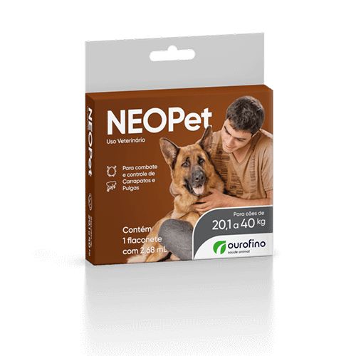 Antipulgas e Carrapatos Neopet para Cães de 20.1 Até 40kg - 2.68ml - Ourofino