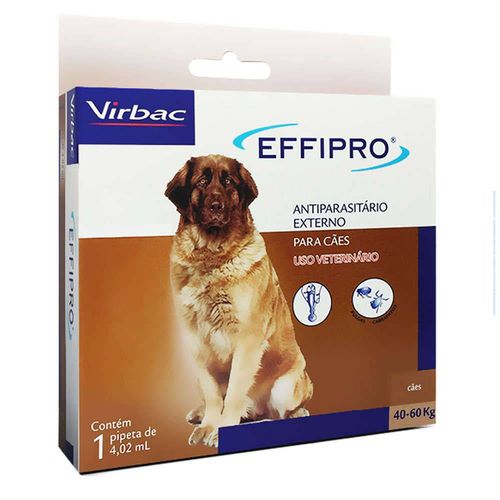 Antipulgas e Carrapatos para Cães 40 a 60 Kg Effipro Virbac