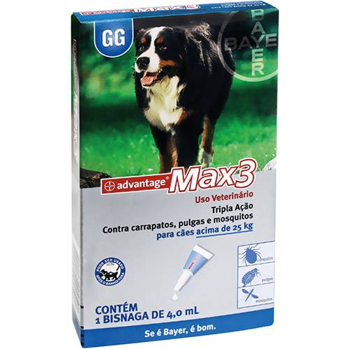Antipulgas e Carrapatos para Cães Advantage Max3 Acima de 25kg