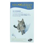 Revolution 6% para Gatos de 2,6 a 7,5kg - Controle Pulgas, Carrapatos e Sarnas de uma Vez - 0,75ml