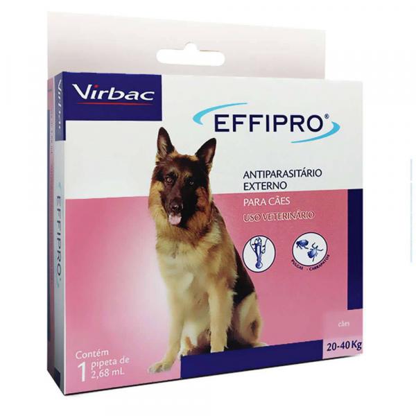 Antipulgas e Carrapatos Virbac Effipro 1,34 ML Cães de 20 Até 40 Kg