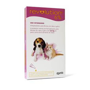 Antipulgas e Carrapatos Zoetis Revolution 6% para Cães e Gatos