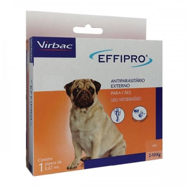 Antipulgas Effipro Cães 2 à 10Kg 1 Pipeta - Virbac