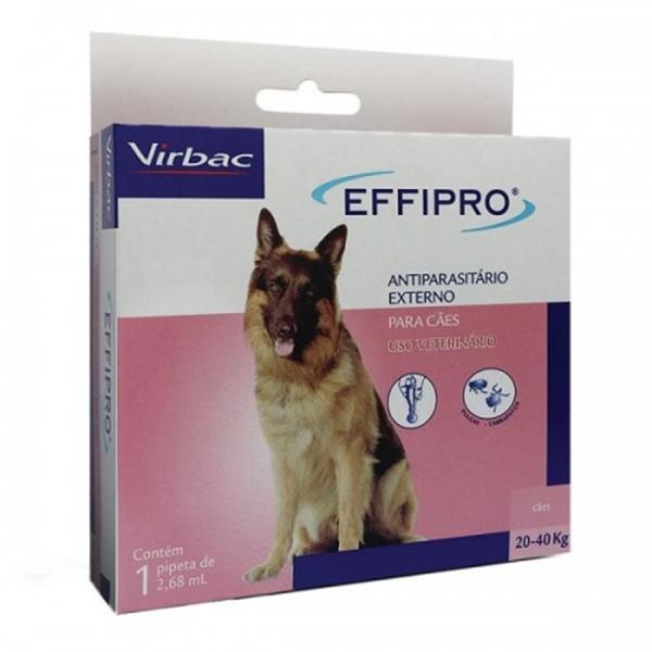 Antipulgas Effipro Cães Combo 4 Pipetas 20 a 40kg - Virbac