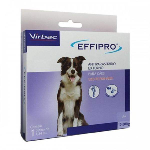 Antipulgas Effipro Cães Combo 4 Pipetas 10 a 20kg - Virbac