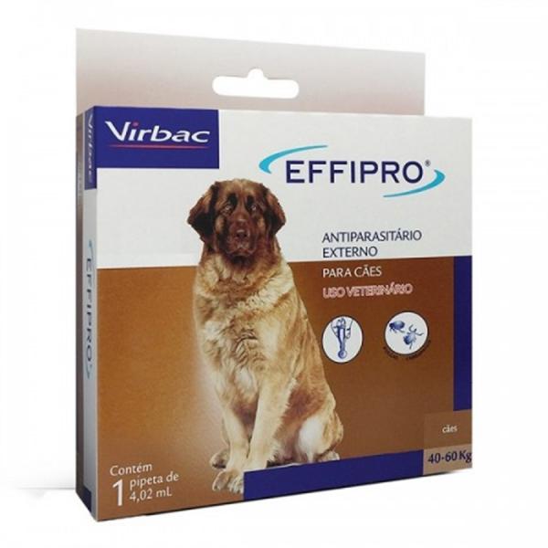 Antipulgas Effipro Cães Combo 4 Pipetas 40 a 60kg - Virbac