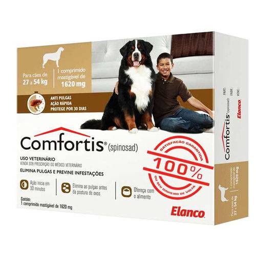 Antipulgas Elanco Comfortis 1620 Mg para Cães de 27 a 54 Kg