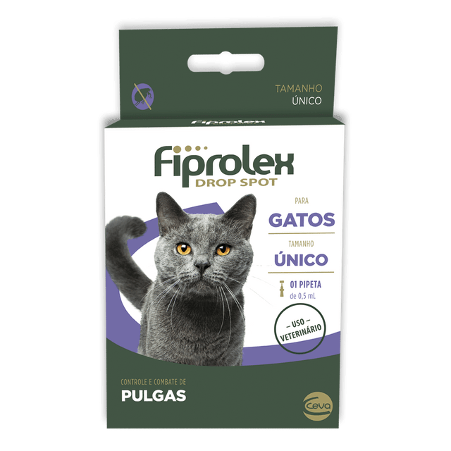 Antipulgas Fiprolex Drop Spot para Gato 0,5 Ml