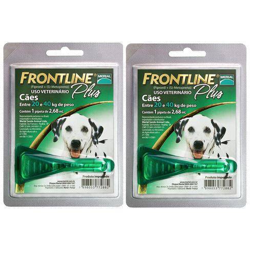 Antipulgas Frontline Plus Cães 20 a 40 Kg Combo C/2