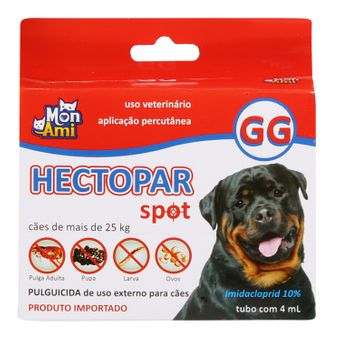 Antipulgas Hectopar Mon Ami (GG) 4ml - Cães Acima de 25kg