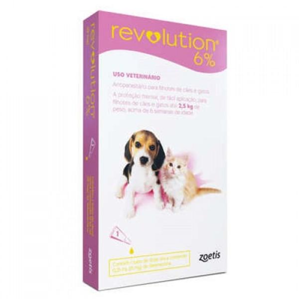 Antipulgas Revolution Cães e Gatos Até 2,5kg 1 Pipeta