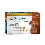 Antipulgas Simparic 20 mg para Cães de 5,1 a 10 Kg