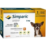 Antipulgas Simparic 5 mg para Cães de 1,3 a 2,5 Kg