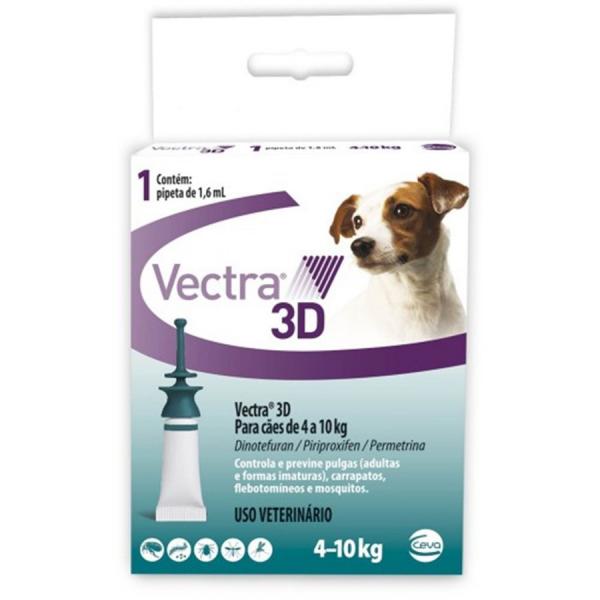 Antipulgas Vectra 3D Cães 4 à 10Kg - Ceva