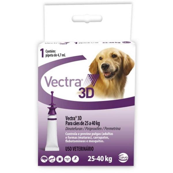 Antipulgas Vectra 3D Cães 25 à 40Kg - Ceva