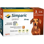 Antipulgas Zoetis Simparic 20 mg para Cães 5,1 a 10Kg