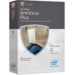 Antivírus McAfee 2015 BR 1 User Mini Box