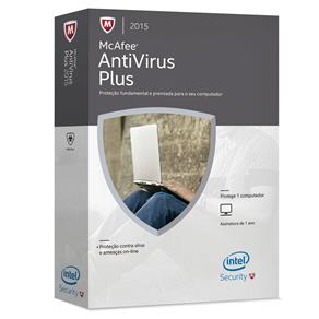 Antivírus McAfee Intel 2015 Plus Mini Box - Licença para 1 PC