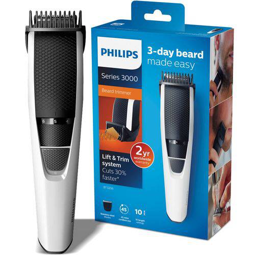 Aparador de Barba e Pelos Philips BT3206 - Recarregável
