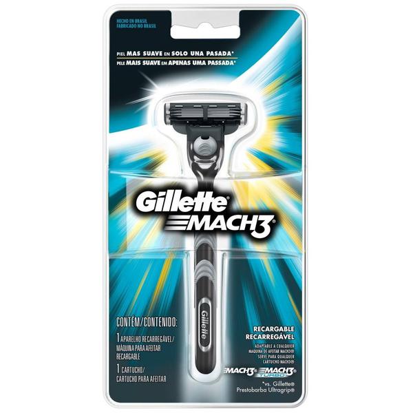 Aparelho Barbear Gillette Mach3 Regular