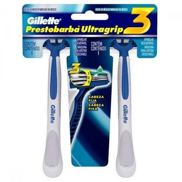 Aparelho Barbear Prestobarba 3 Ultragrip 2un - Gillette