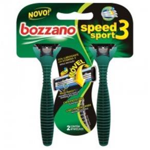 Aparelho de Barbear Bozzano Speed 3 Sport - 2 Unidades