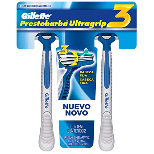 Aparelho de Barbear Descartável Gillette Prestobarba Ultragrip 3 com 2 Unidades