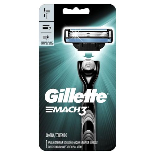 Aparelho de Barbear Gillette Mach3 Regular 1 Unidade