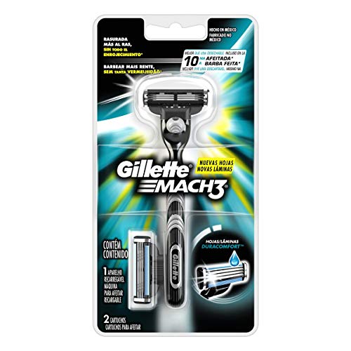 Aparelho de Barbear Gillette Mach3 Regular - 2 Unidades