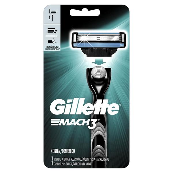 Aparelho de Barbear Gillette Mach 3 Regular