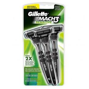Aparelho de Barbear Gillette Mach3 Sensitive C/3
