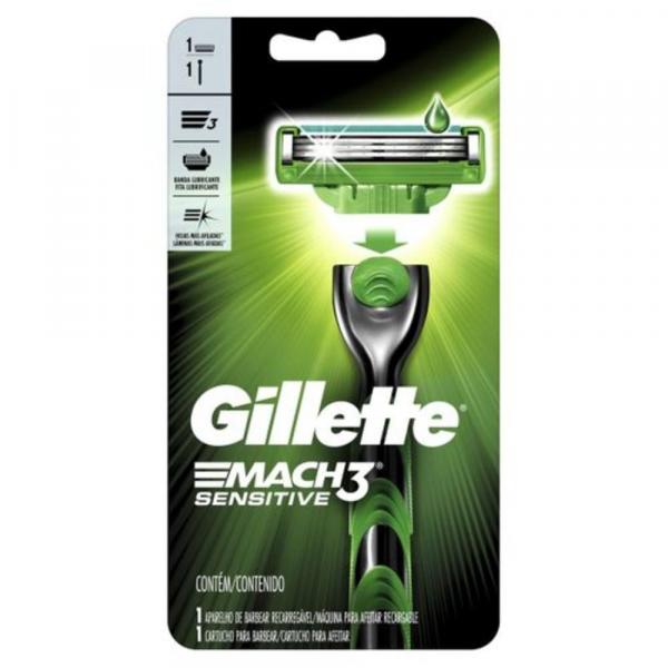 Aparelho de Barbear Gillette Mach 3 Sensitive - Gillete