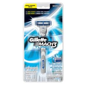 Aparelho de Barbear Gillette Mach 3 Turbo + Carga