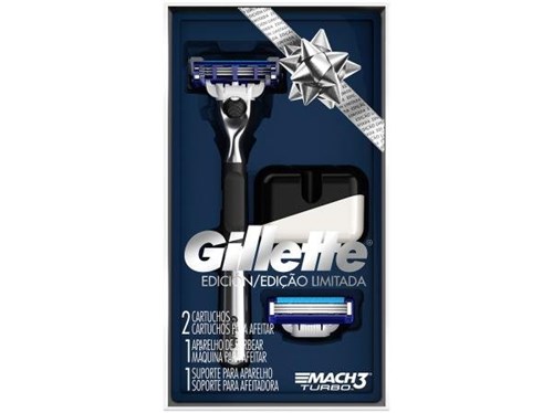 Aparelho de Barbear Gillette Mach3 - Turbo