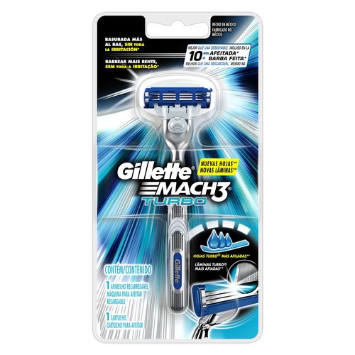 Aparelho de Barbear Gillette Mach3 Turbo