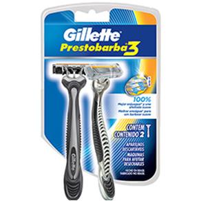 Aparelho de Barbear Gillette Prestobarba 3 - com 10 Unidades
