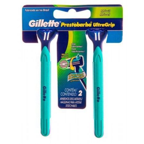 Aparelho de Barbear Gillette Prestobarba Ultragrip - 2 Unidades