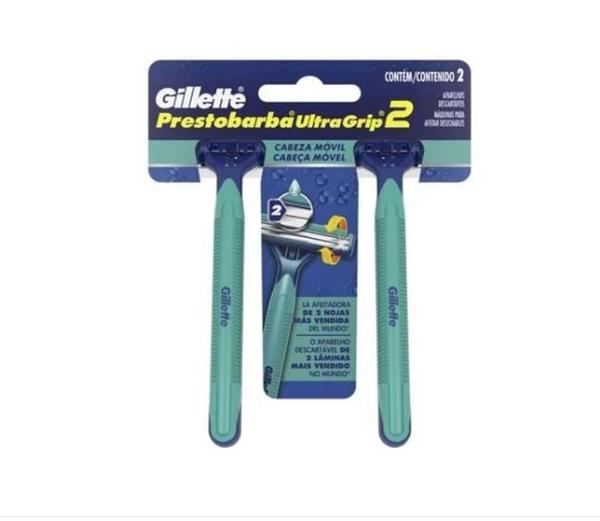 Aparelho de Barbear Gillette Ultragrip 2 Móvel, Duas Unidades.