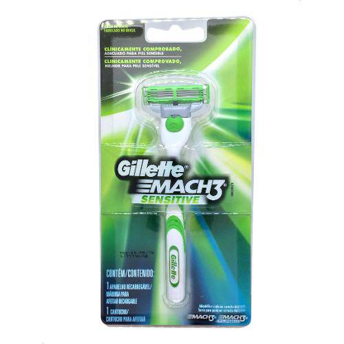 Aparelho de Barbear Mach 3 Sensitive Gillette