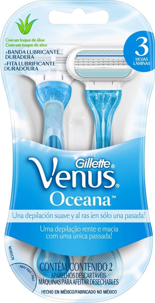 Aparelho de DepilaçÁo Gillette Venus 3 Oceana - C/2