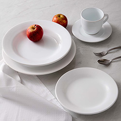 Aparelho de Jantar 20 Peças Cerâmica Branco - La Cuisine