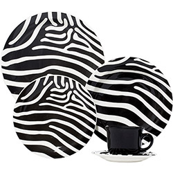 Aparelho de Jantar 30 Peças Cerâmica Zebra - Oxford Daily