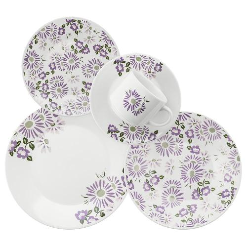 Tudo sobre 'Aparelho de Jantar 30 Peças em Cerâmica Actual Lilac - Oxford'