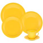 Aparelho de Jantar 30 Peças Floreal Yellow - Oxford Daily