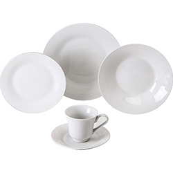Tudo sobre 'Aparelho de Jantar 20 Peças Porcelana Lisieux Branco - Classic Home'